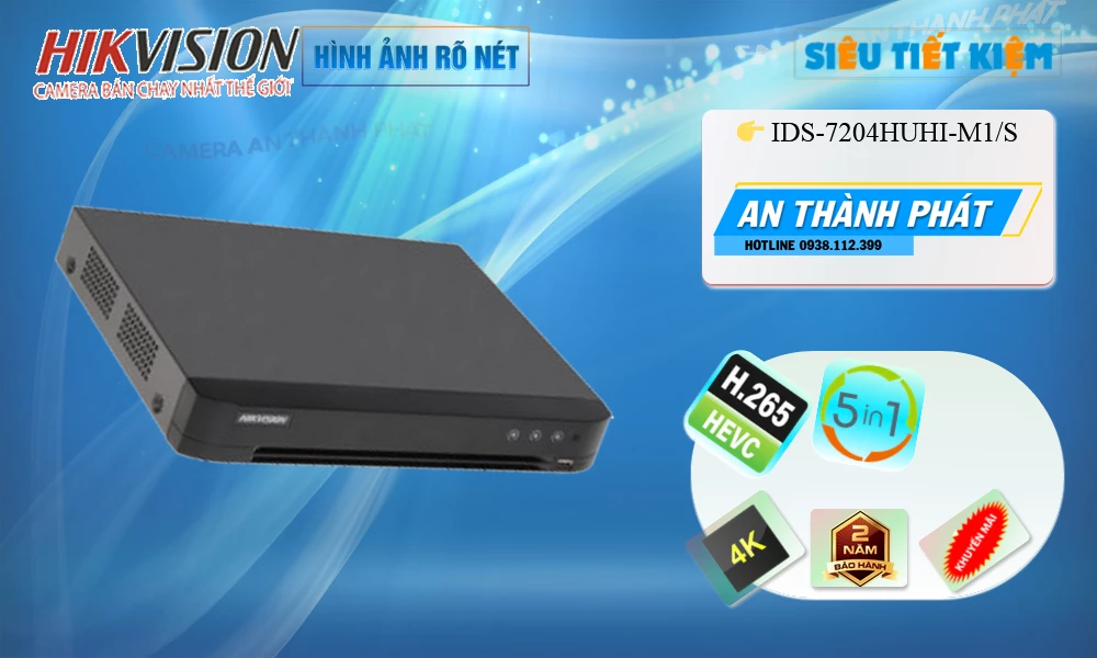 IDS-7204HUHI-M1/S Hikvision Thiết kế Đẹp IDS-7204HUHI-M1/S Hikvision Thiết kế Đẹp