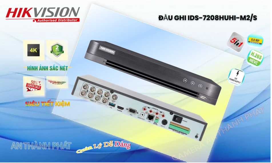 IDS-7208HUHI-M2/S Hikvision Sắc Nét IDS-7208HUHI-M2/S Hikvision Sắc Nét