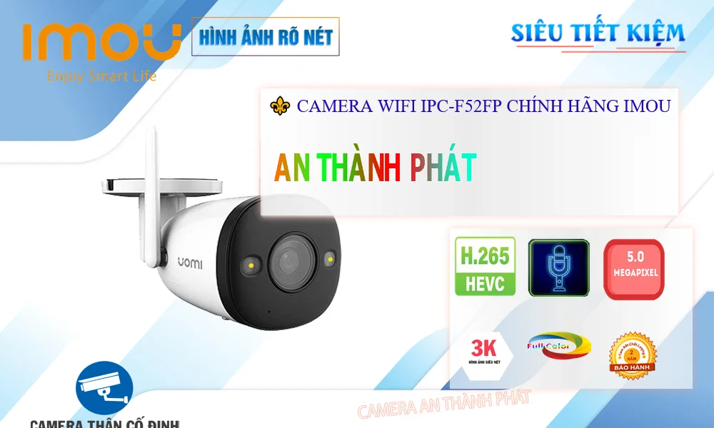 IPC-F52FP sắc nét Wifi Imou