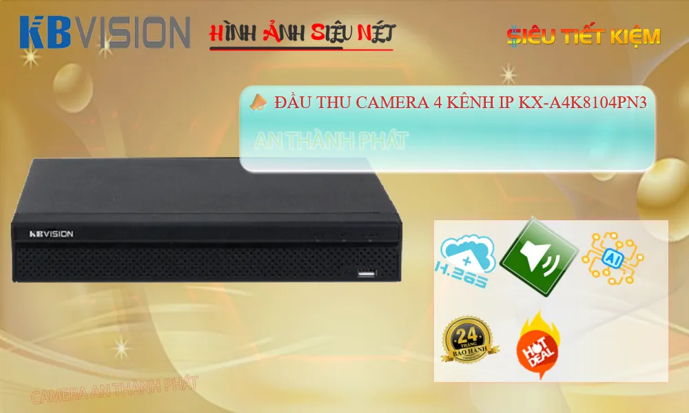 Đầu ghi KBvision KX-A4K8104PN3 Tiết Kiệm