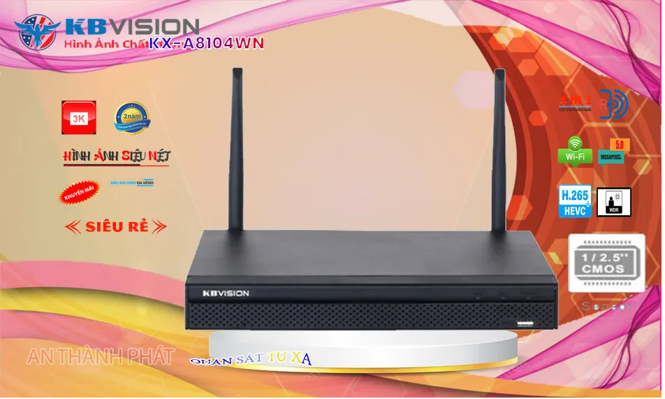 KX-A8104WNĐầu ghi Camera KBvision Thiết kế Đẹp KX-A8104WNĐầu ghi Camera KBvision Thiết kế Đẹp