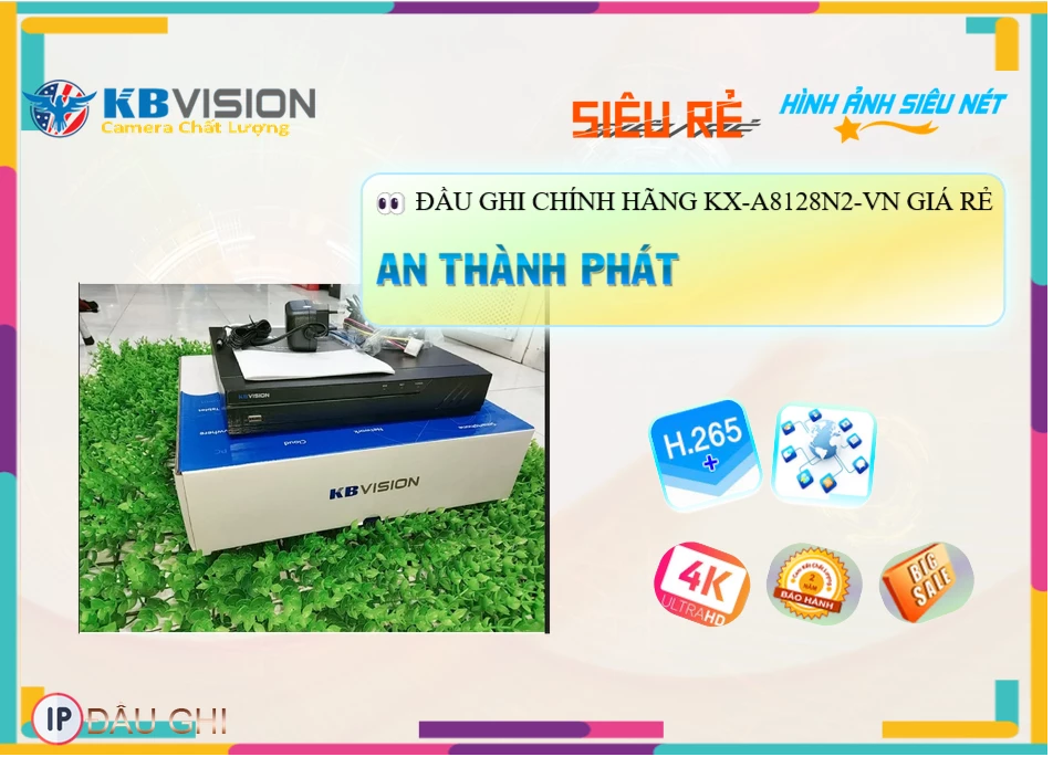 Đầu Ghi Camera KBvision KX-A8128N2-VN Chất Lượng Đầu Ghi Camera KBvision KX-A8128N2-VN Chất Lượng