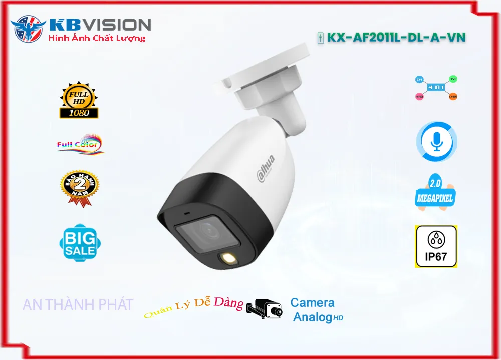Camera KX-AF2011L-DL-A-VN IP67 tích hợp mic Camera KX-AF2011L-DL-A-VN IP67 tích hợp mic