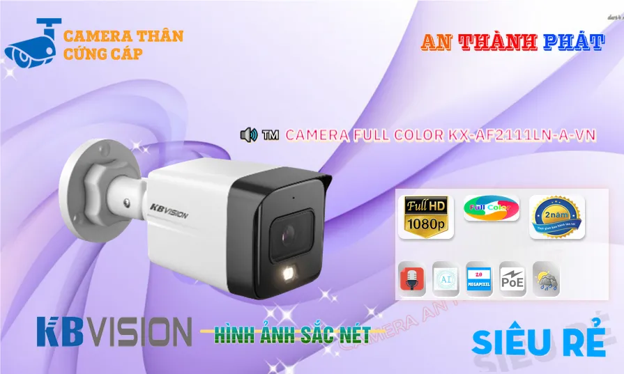 KBvision KX-AF2111LN-A-VN sắc nét
