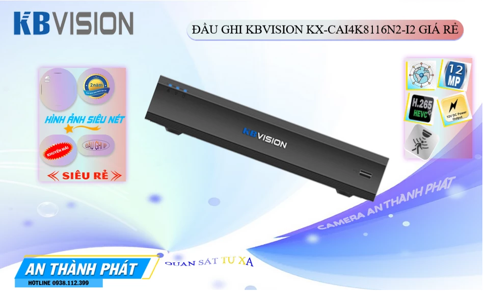Đầu Thu KBvision KX-CAi4K8116N2-I2 Đầu Thu KBvision KX-CAi4K8116N2-I2