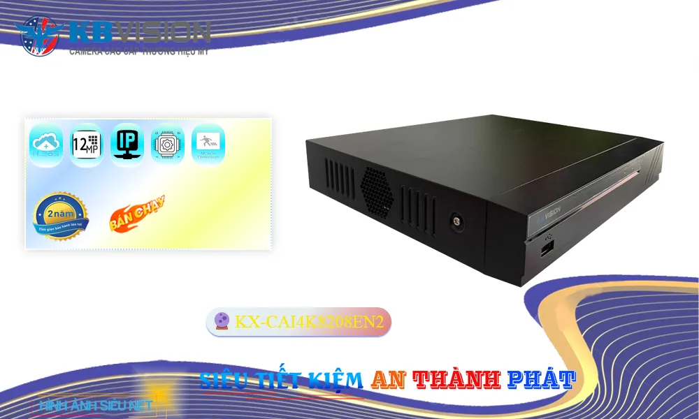 KX-CAi4K8208EN2 Đầu Ghi Hình Tiết Kiệm KX-CAi4K8208EN2 Đầu Ghi Hình Tiết Kiệm
