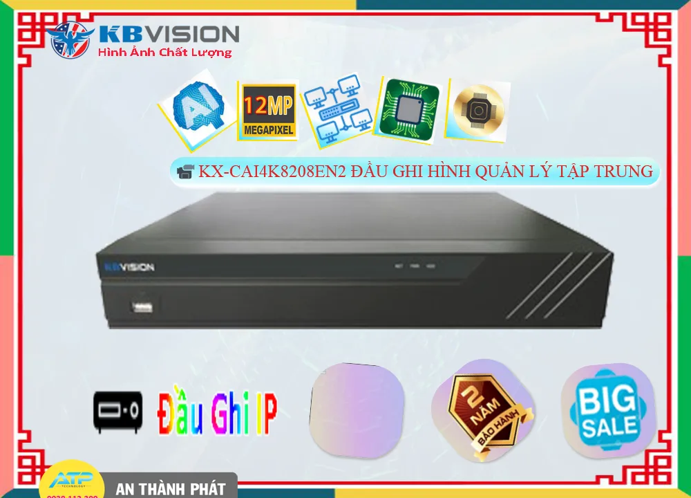 KX-CAi4K8208EN2 Đầu Ghi Hình Tiết Kiệm KX-CAi4K8208EN2 Đầu Ghi Hình Tiết Kiệm