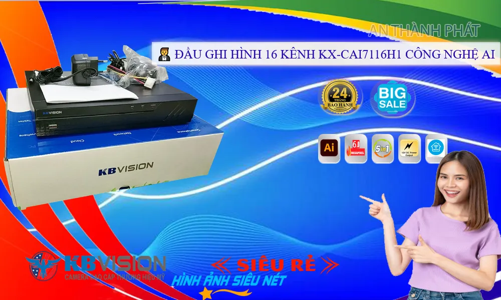 Đầu Ghi KBvision Sắc Nét KX-CAi7116H1 Đầu Ghi KBvision Sắc Nét KX-CAi7116H1