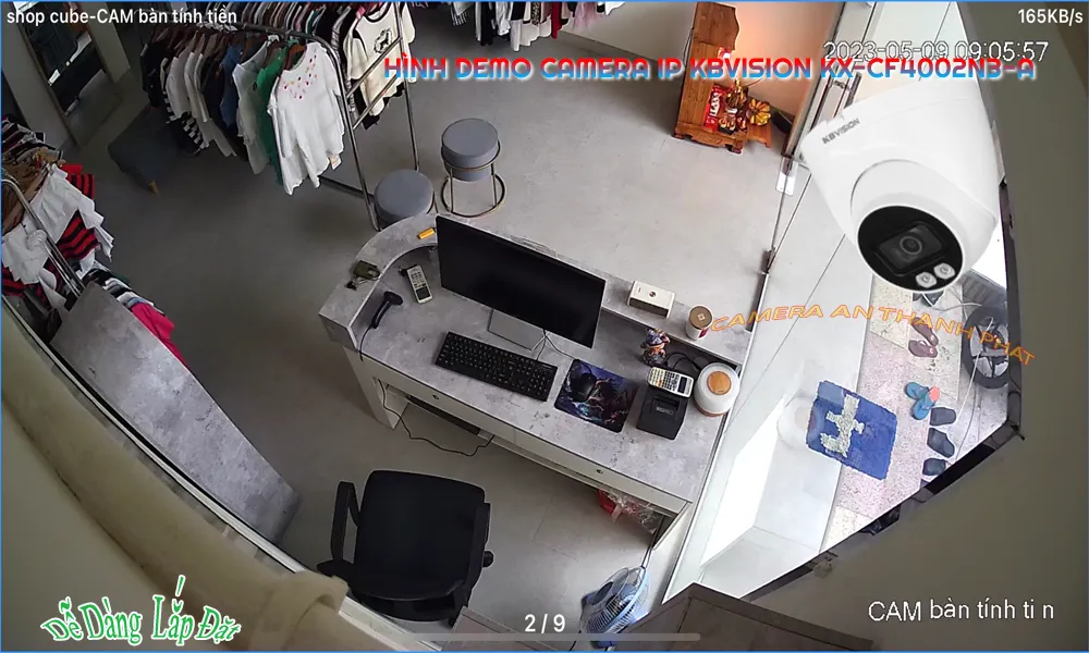 hình demo camera IP Kbvision KX-CF4002N3-A