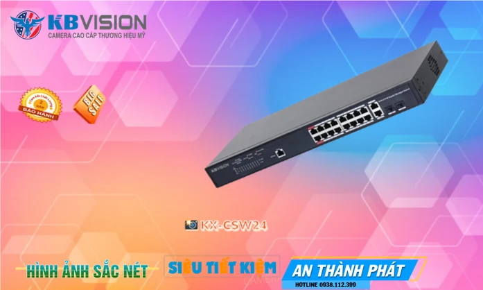 Switch Thiết bị nối mạng KX-CSW24 KBvision Switch Thiết bị nối mạng KX-CSW24 KBvision