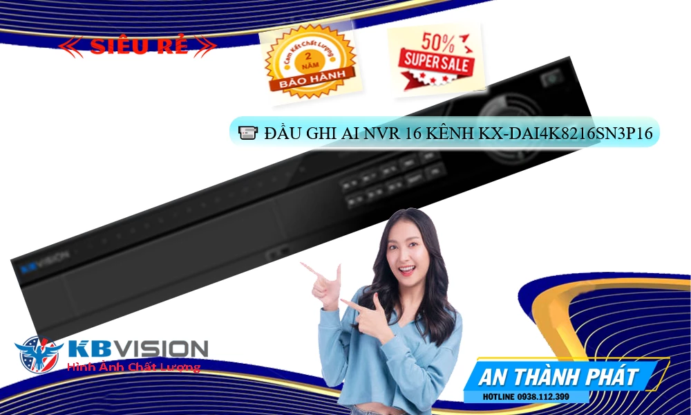 KX-DAi4K8216SN3P16 Đầu Ghi Hình Sắc Nét KX-DAi4K8216SN3P16 Đầu Ghi Hình Sắc Nét