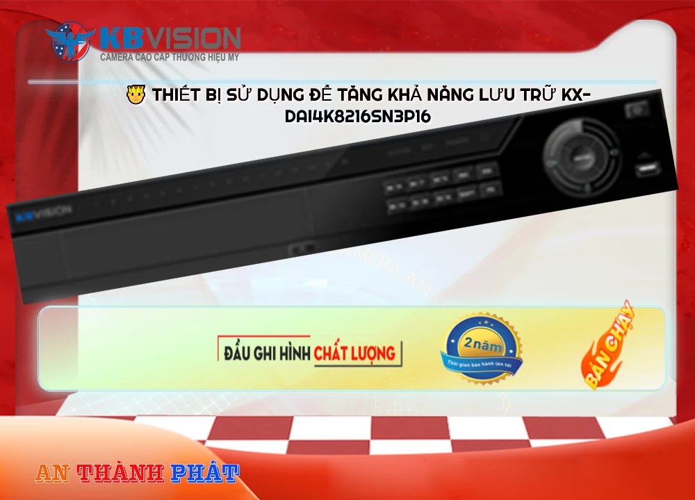 KX-DAi4K8216SN3P16 Đầu Ghi Hình Sắc Nét KX-DAi4K8216SN3P16 Đầu Ghi Hình Sắc Nét