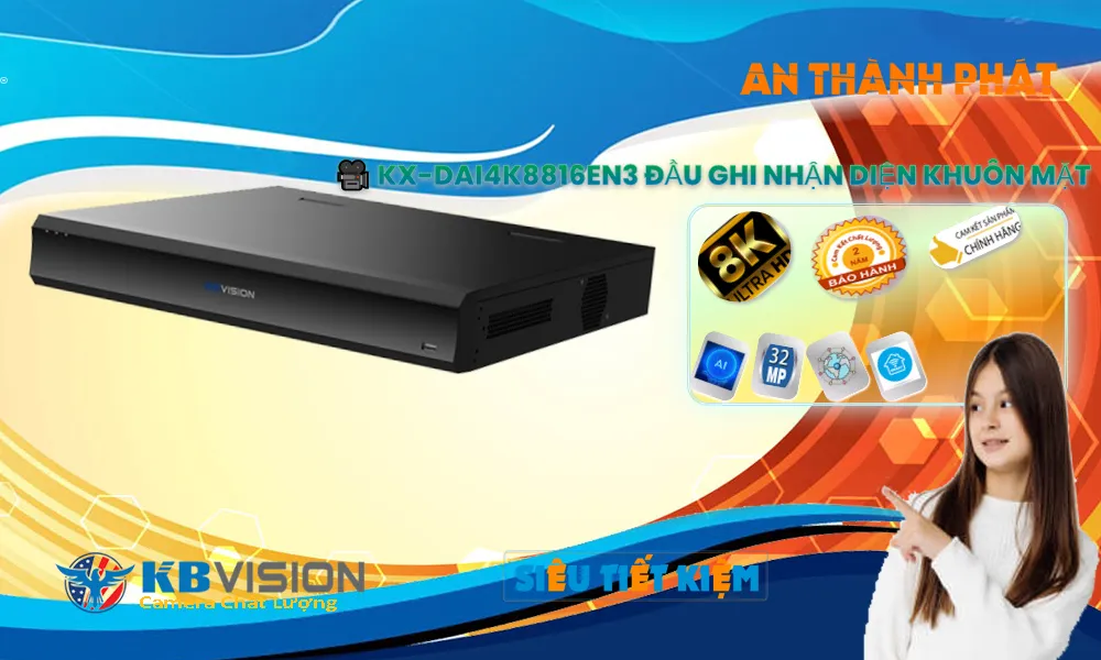 Đầu Ghi Camera KBvision KX-DAi4K8816EN3 Tiết Kiệm Đầu Ghi Camera KBvision KX-DAi4K8816EN3 Tiết Kiệm