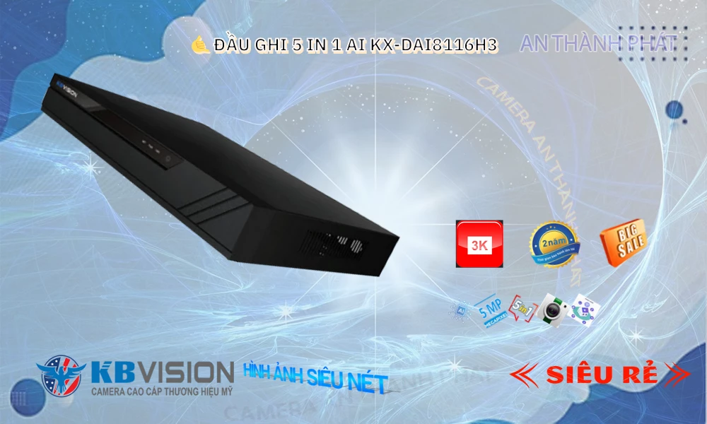 ❇ Đầu Ghi Camera KX-DAi8116H3 KBvision Mẫu Đẹp ❇ Đầu Ghi Camera KX-DAi8116H3 KBvision Mẫu Đẹp