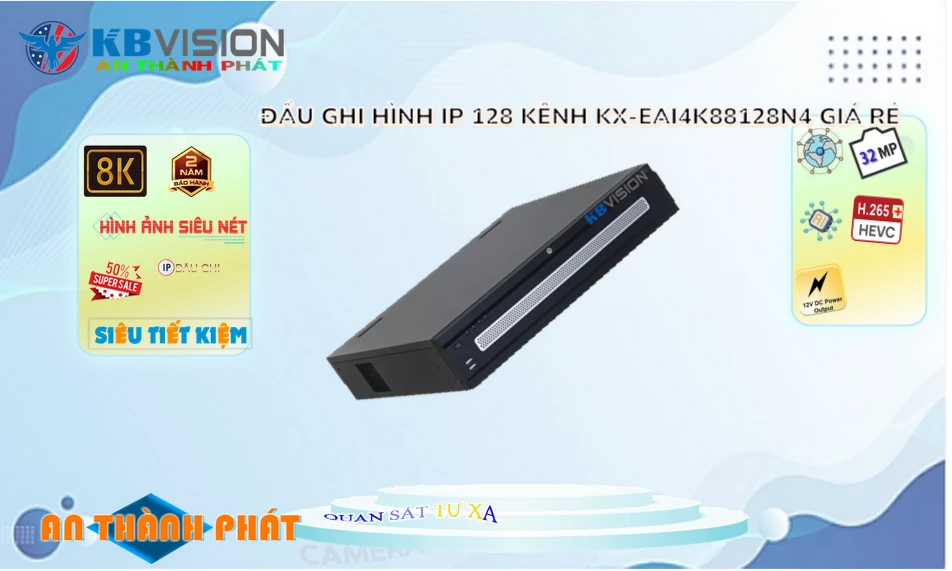 KX-EAi4K88128N4Thiết Bị Ghi Hình Thiết kế Đẹp KBvision KX-EAi4K88128N4Thiết Bị Ghi Hình Thiết kế Đẹp KBvision