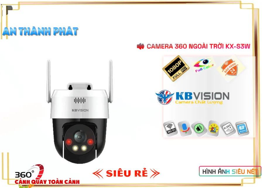 KX-S3W Camera KBvision Công Nghệ Mới KX-S3W Camera KBvision Công Nghệ Mới
