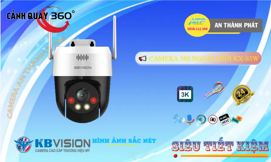 Camera KX-S5W Camera Wifi IP Chất Lượng KBvision ✨
