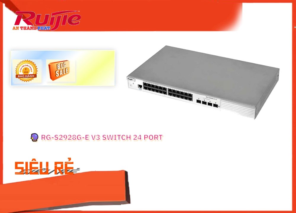 RG-S2928G-E V3 Switch chia mạng Hãng Ruijie,RG-S2928G-EV3 rẻ nhất,RG-S2928G-EV3 Giá rẻ nhất,RG-S2928G-EV3 giá mới nhất,RG-S2928G-EV3 Giá Khuyến Mãi,Nhà Phân Phối RG-S2928G-EV3,Điểm bán RG-S2928G-EV3,RG-S2928G-EV3 rẻ nhất,RG-S2928G-EV3 Giá rẻ nhất