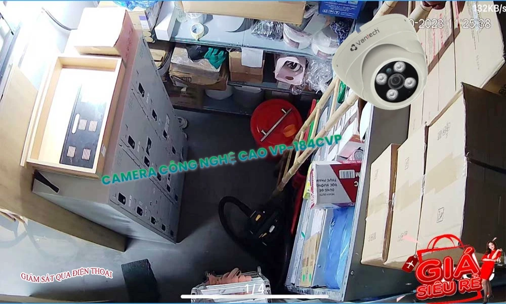 VP-184CVP Camera Cấp Nguồ Qua Dây Mạng VanTech