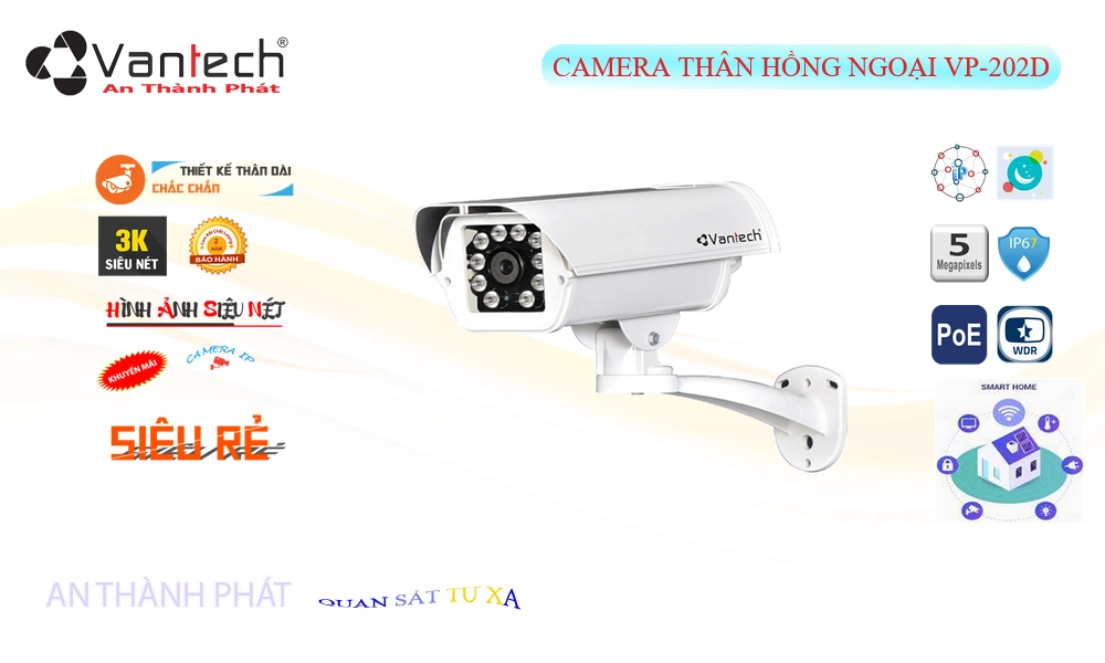 VP-202D Camera Ip POE Sắc Nét VanTech Giá rẻ