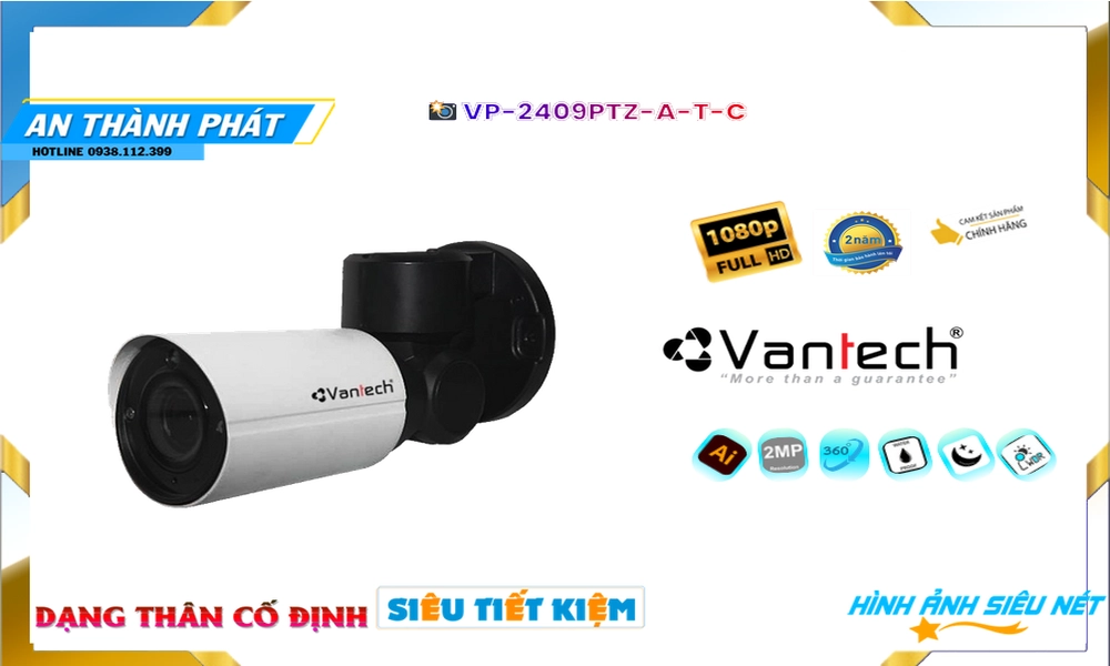 VP-2409PTZ-A|T|C Camera Công Nghệ HD Thiết kế Đẹp VanTech VP-2409PTZ-A|T|C Camera Công Nghệ HD Thiết kế Đẹp VanTech