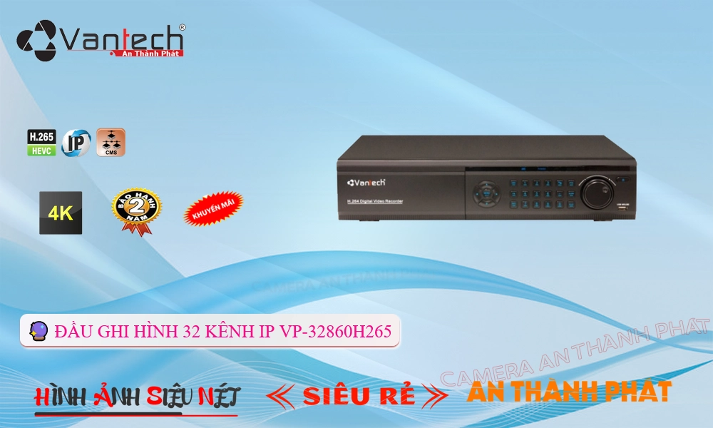 Đầu ghi VanTech VP-32860H265 Mẫu Đẹp