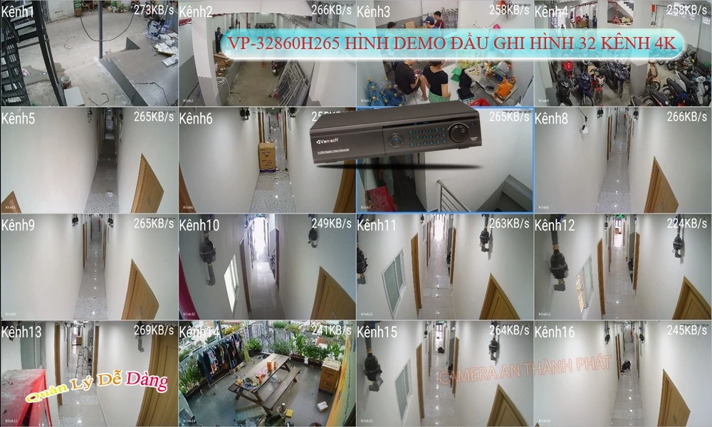 Đầu ghi VanTech VP-32860H265 Mẫu Đẹp