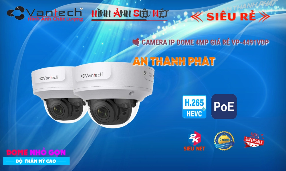 VP-4491VDP Camera Ip POE Sắc Nét VanTech Công Nghệ Mới ✅