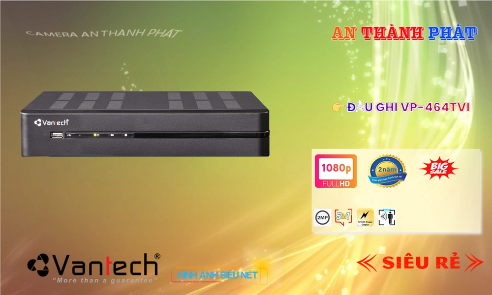 VP-464TVI Đầu Ghi VanTech