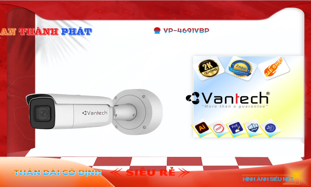 VP-4691VBP Camera Cấp Nguồ Qua Dây Mạng VanTech