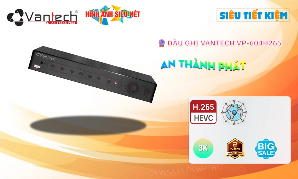 VP-604H265 Đầu Thu VanTech