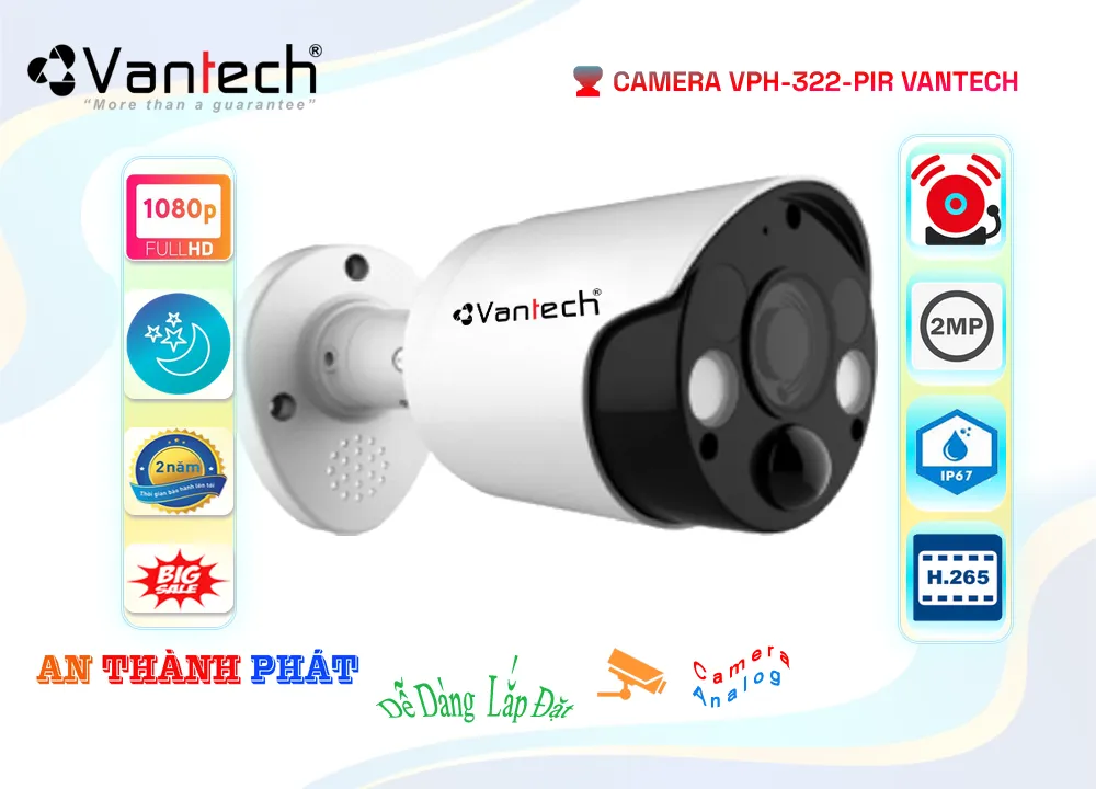 VPH-322PIRCamera Sắc Nét  VanTech