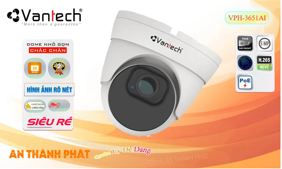 VPH-3651AI Camera An Ninh Chức Năng Cao Cấp VPH-3651AI Camera An Ninh Chức Năng Cao Cấp