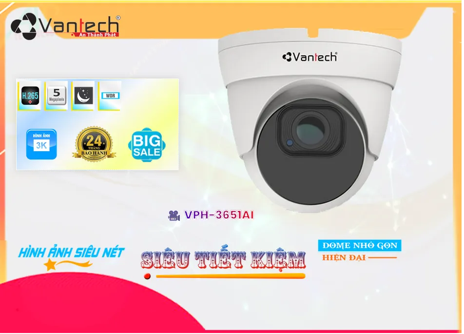 Camera VPH-3652AI Sắc Nét Camera VPH-3652AI Sắc Nét