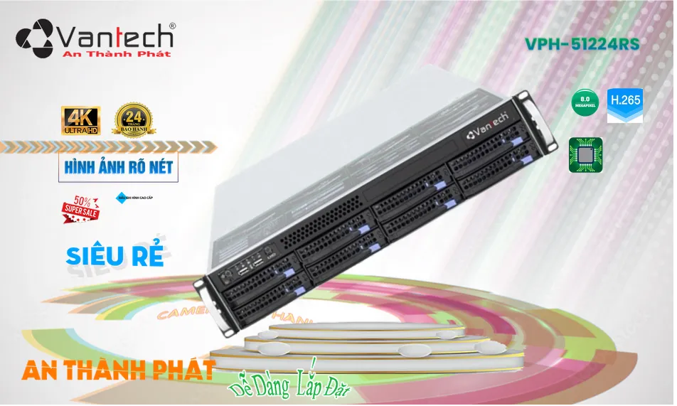 VPH-51224RSĐầu ghi Camera  VanTech Sắc Nét