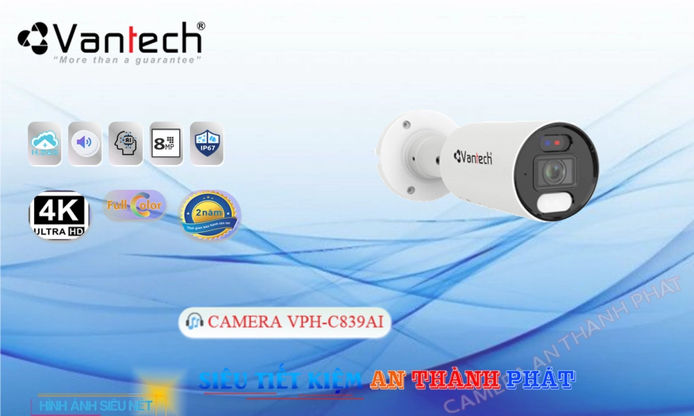 Camera IP VanTech VPH-C839AI Tiết Kiệm