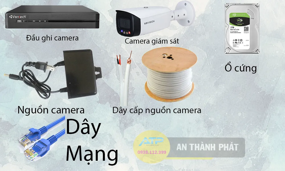 một hệ thống camrea giám sát bao gồm
