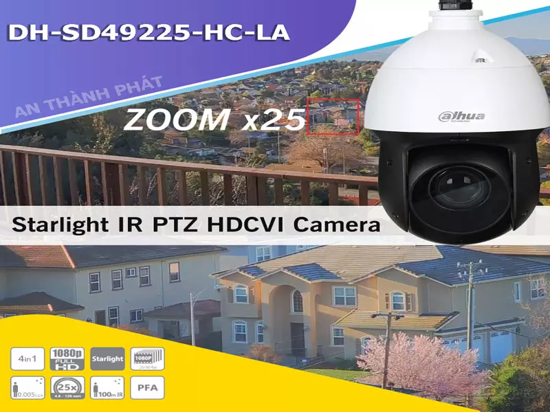 Camera speed dome DH SD49225 HC LA