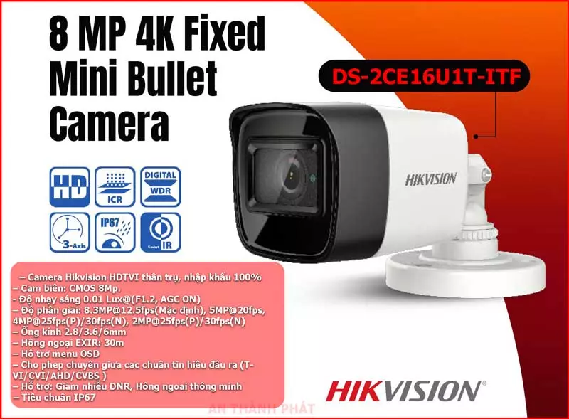 Camera hikvision DS-2CE16U1T-ITF