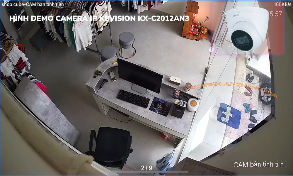 hình demo camera IP Kbvision KX-C2012AN3