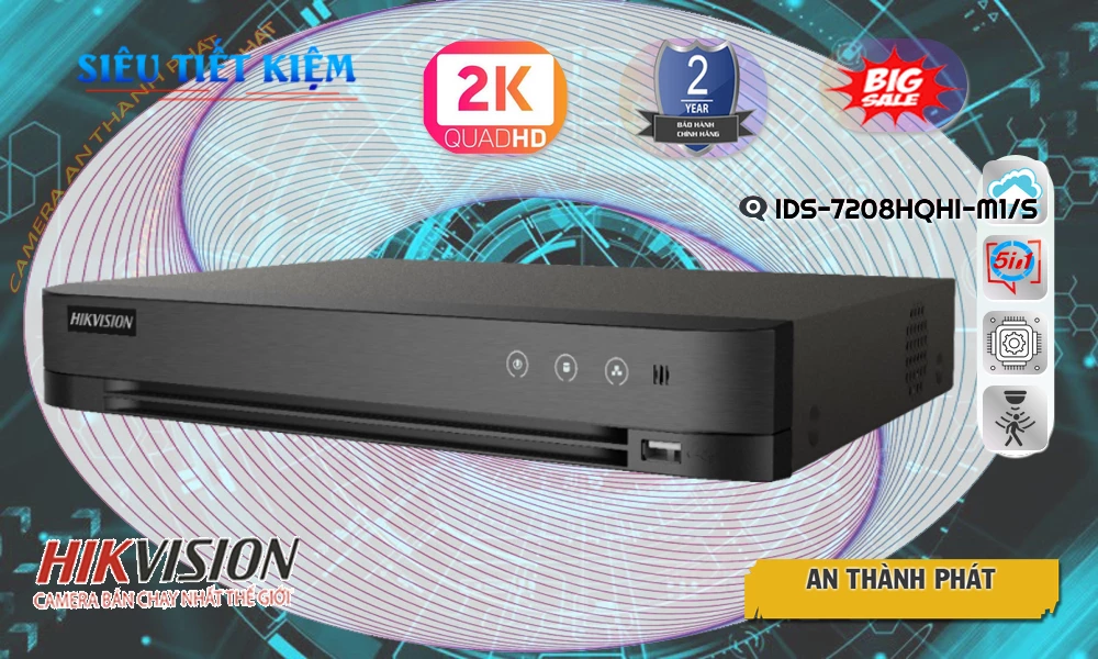 iDS-7208HQHI-M1/S Đầu Ghi Hình Thiết kế Đẹp iDS-7208HQHI-M1/S Đầu Ghi Hình Thiết kế Đẹp