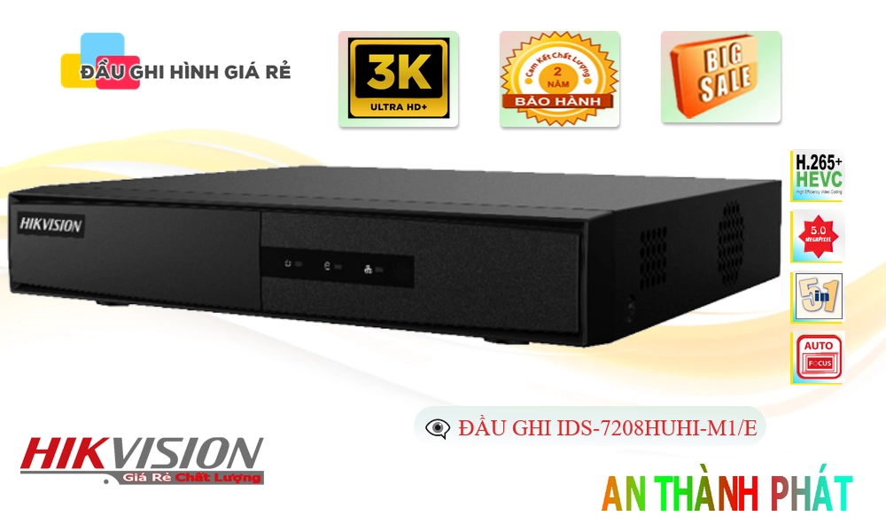 iDS-7208HUHI-M1/E Đầu Thu Hikvision
