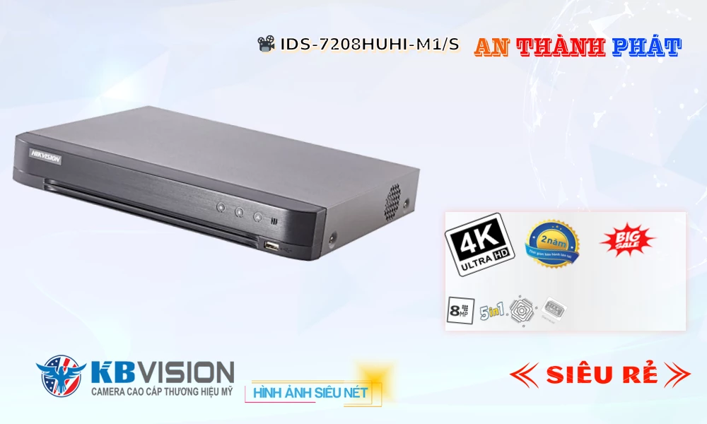 Đầu Ghi Camera iDS-7208HUHI-M1/S Hãng Ruijie Giá rẻ