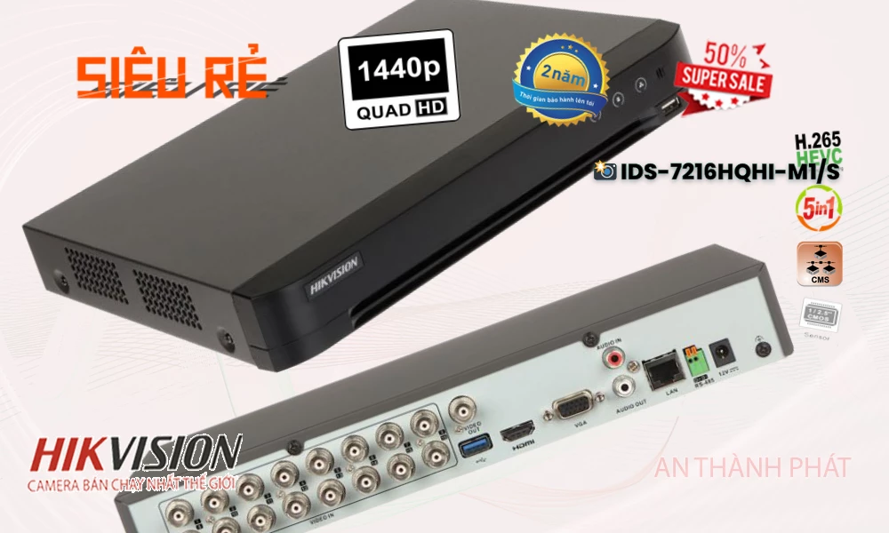 iDS-7216HQHI-M1/SĐầu ghi Camera  Hikvision Hình Ảnh Đẹp