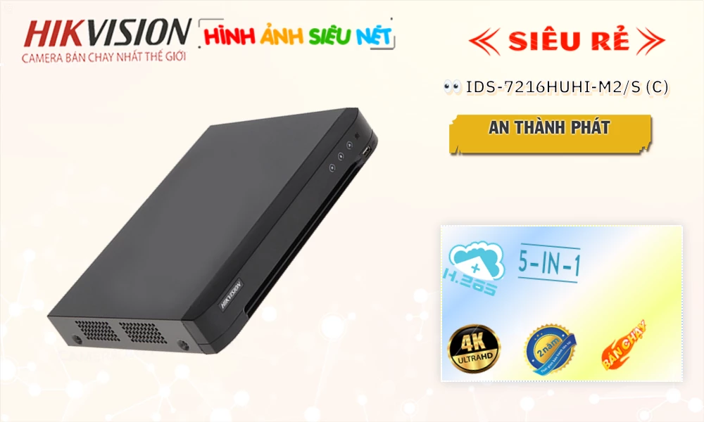 iDS-7216HUHI-M2/S(C) Đầu Ghi Hình Thiết kế Đẹp